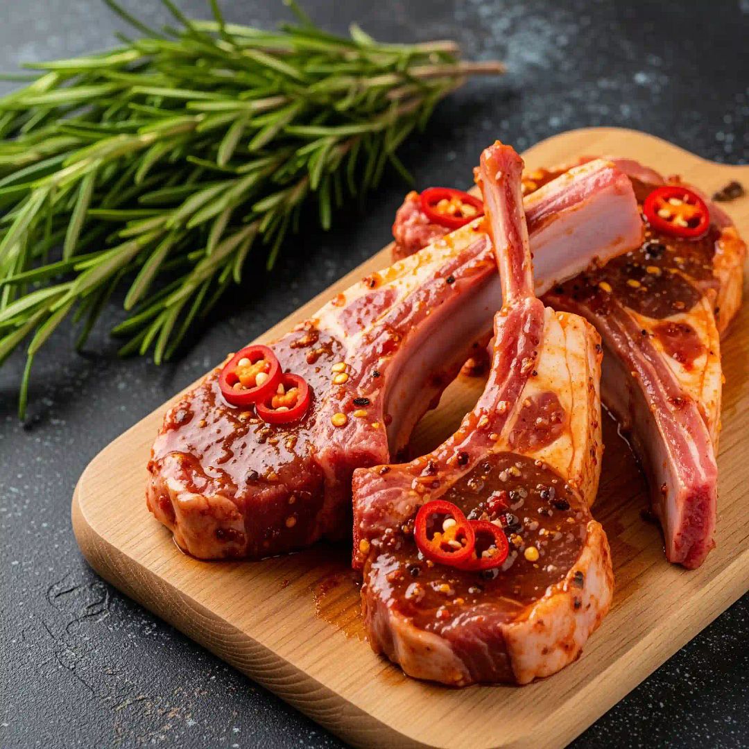 Marinated Lamb Front Chops