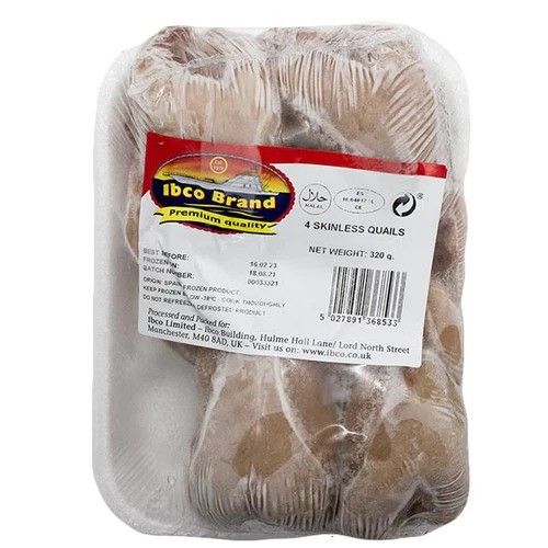 Ibco 4 Skinless Quails 320g