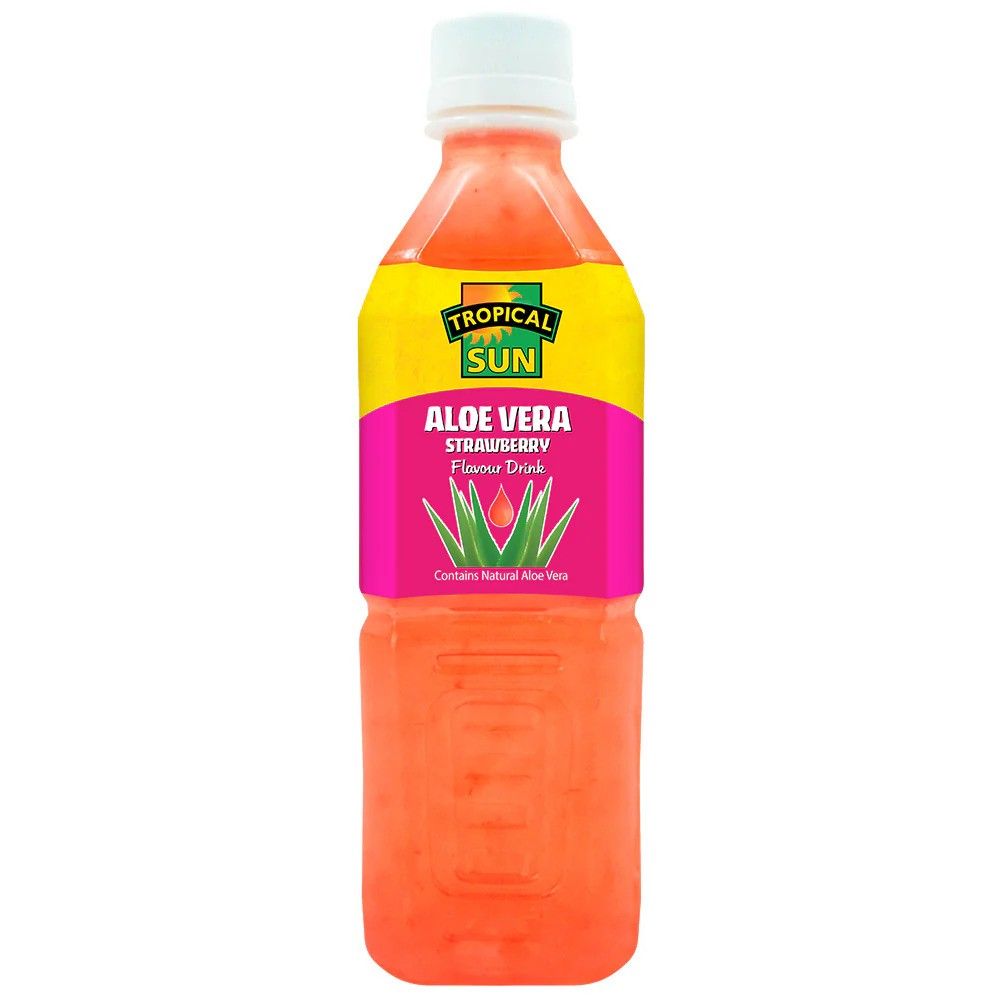 Tropical Sun Aloe Vera Strawberry Flavour Drink 500ml