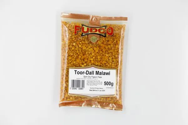 Fudco Malawi Toor Dall (Split Huskless Oily Pigeon Peas) 500g