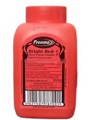 Preema Bright Red Food Colur Powder 500g