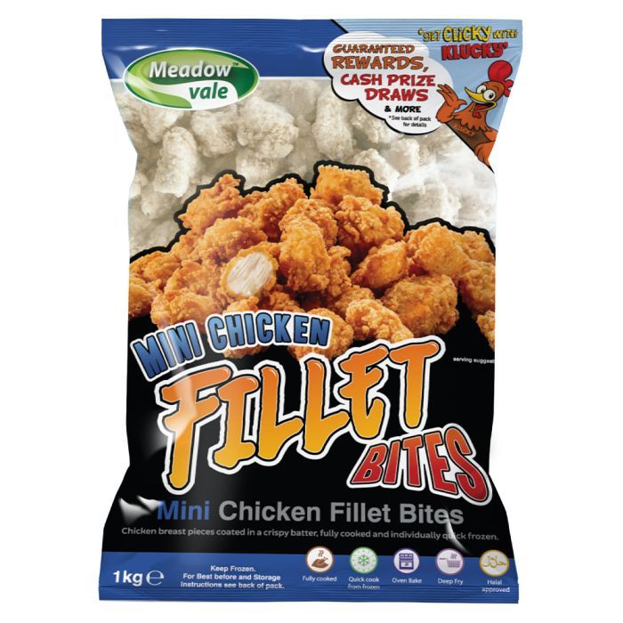 Meadow Vale Mini Chicken Fillet Bites 1kg