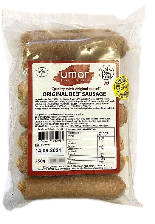 Umar Original Beef Sausage 650g