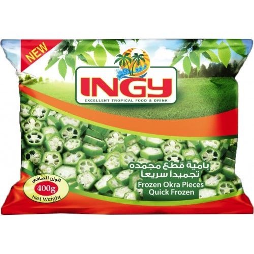 Ingy Frozen Okra Slices 400g