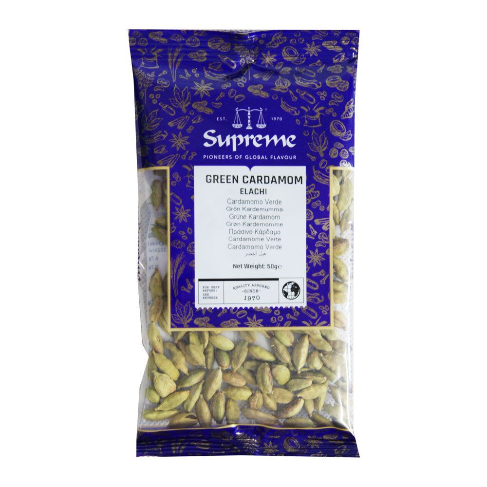 Supreme Green Cardamoms (Elachi) 50g
