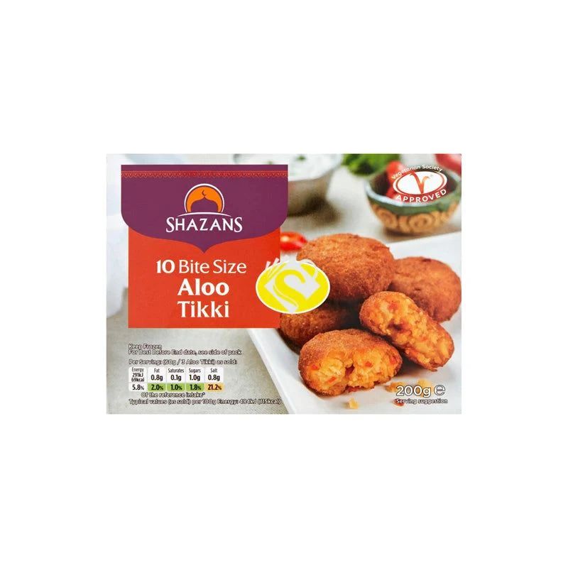Shazans 10 Bite Size Aloo Tikki 200g