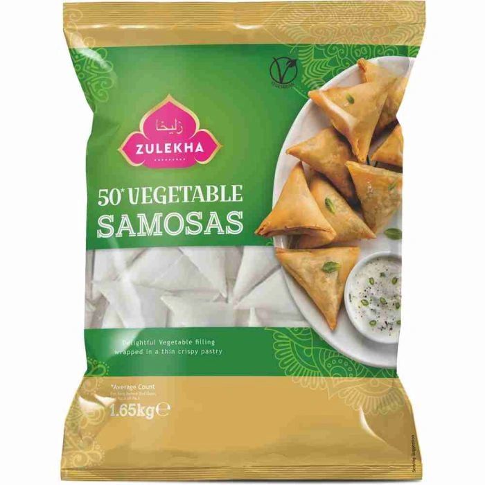 Zulekha 50 Vegetable Samosas 1.65kg