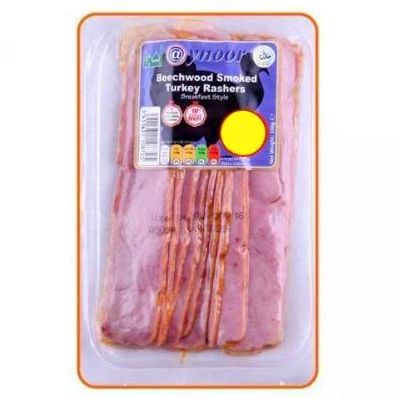 Ynoor Beechwood Smoked Turkey Rashers 130g