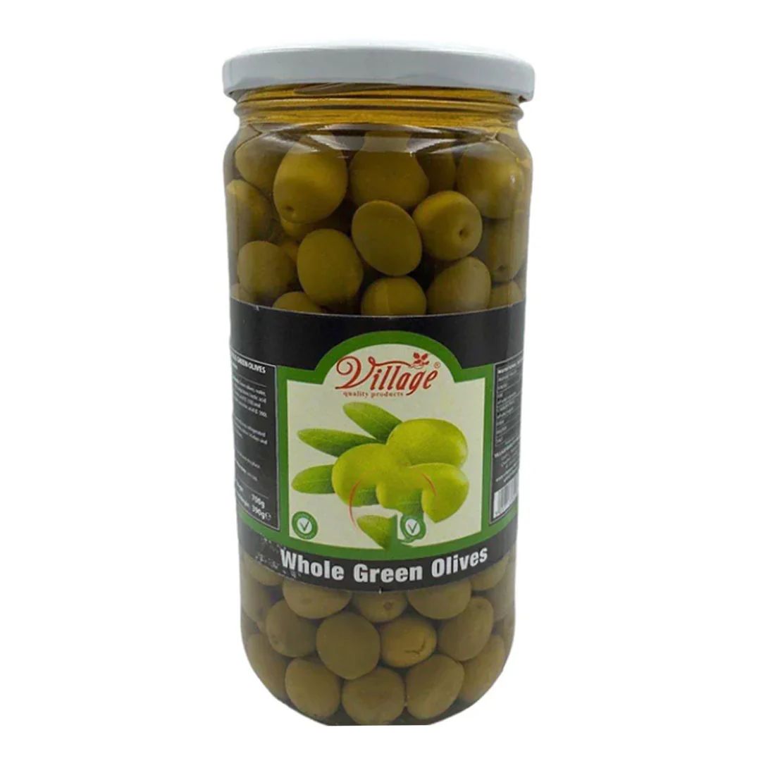 Village Whole Green Olives 700g