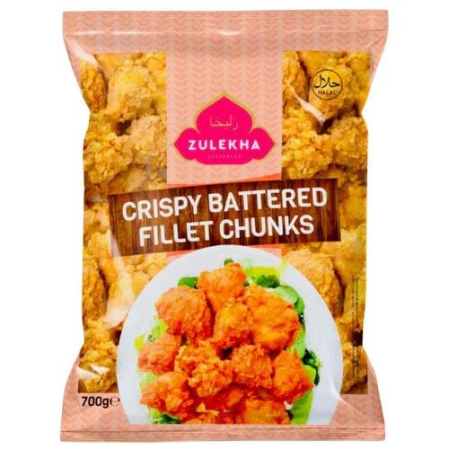 Zulekha Crispy Battered Fillet Chunks 700g