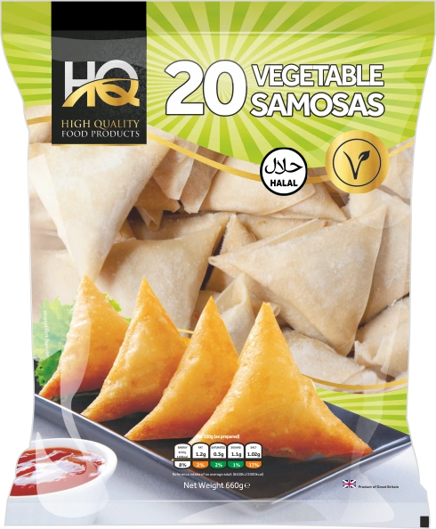 Hq 20 Vegetable Samosas 660g