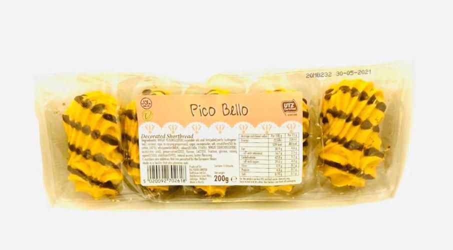 Pico Bello Decorated Shortbread 200g (15 pcs)