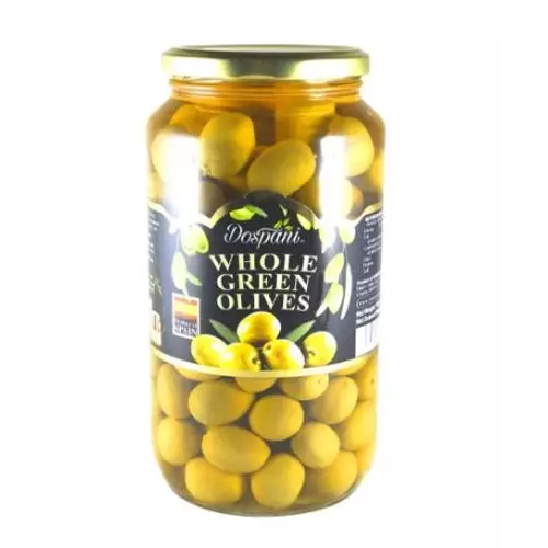 Dospani Whole green Olives 910g