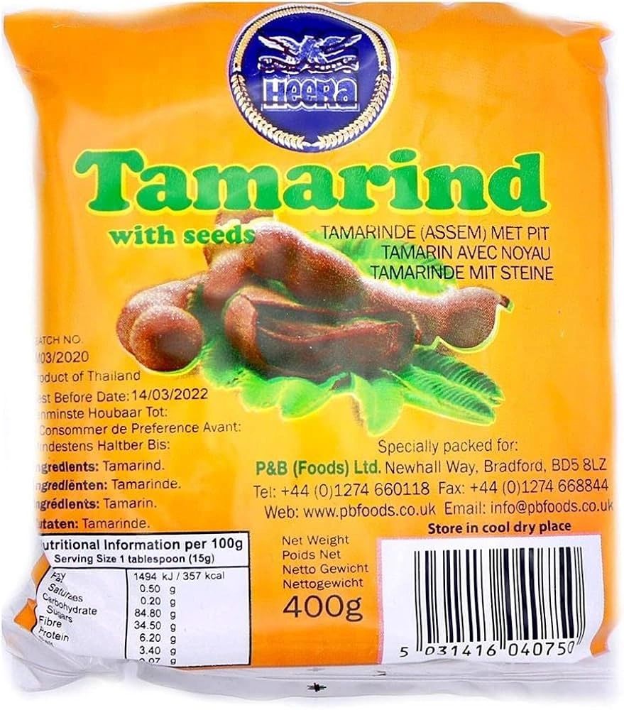 Heera Tamarind With Seeds 400g