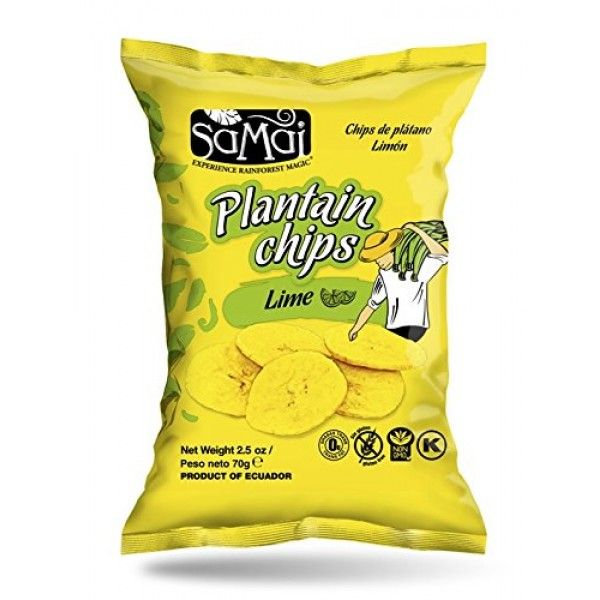 Samai Plantain Chips Lime 70g