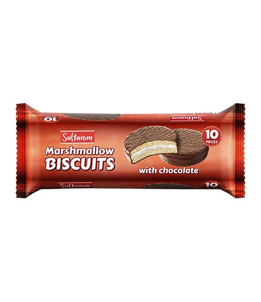 Sultanim Chocolate Marshmallow Biscuits 220g (10 pcs)
