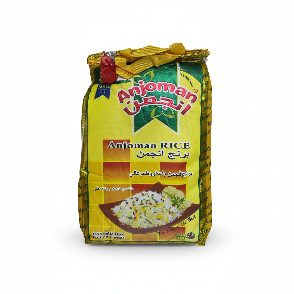 Anjoman rice package on a white background