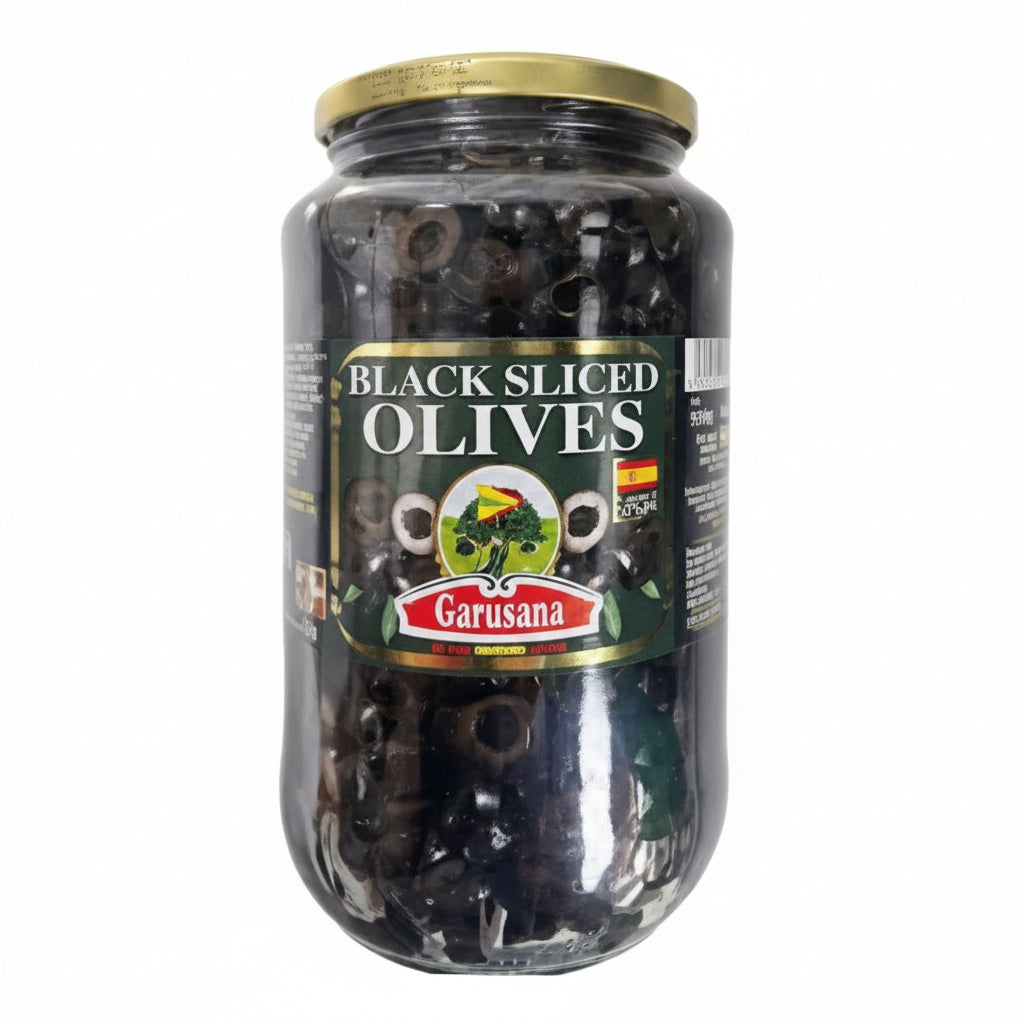 Garusana Black Sliced Olives 935g