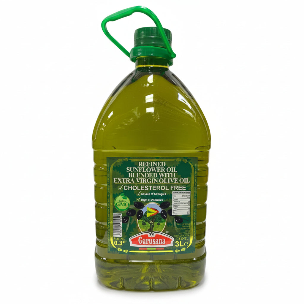 Garusana Refined Sunflower Oil with Extra Virgin Olive Oil 3L