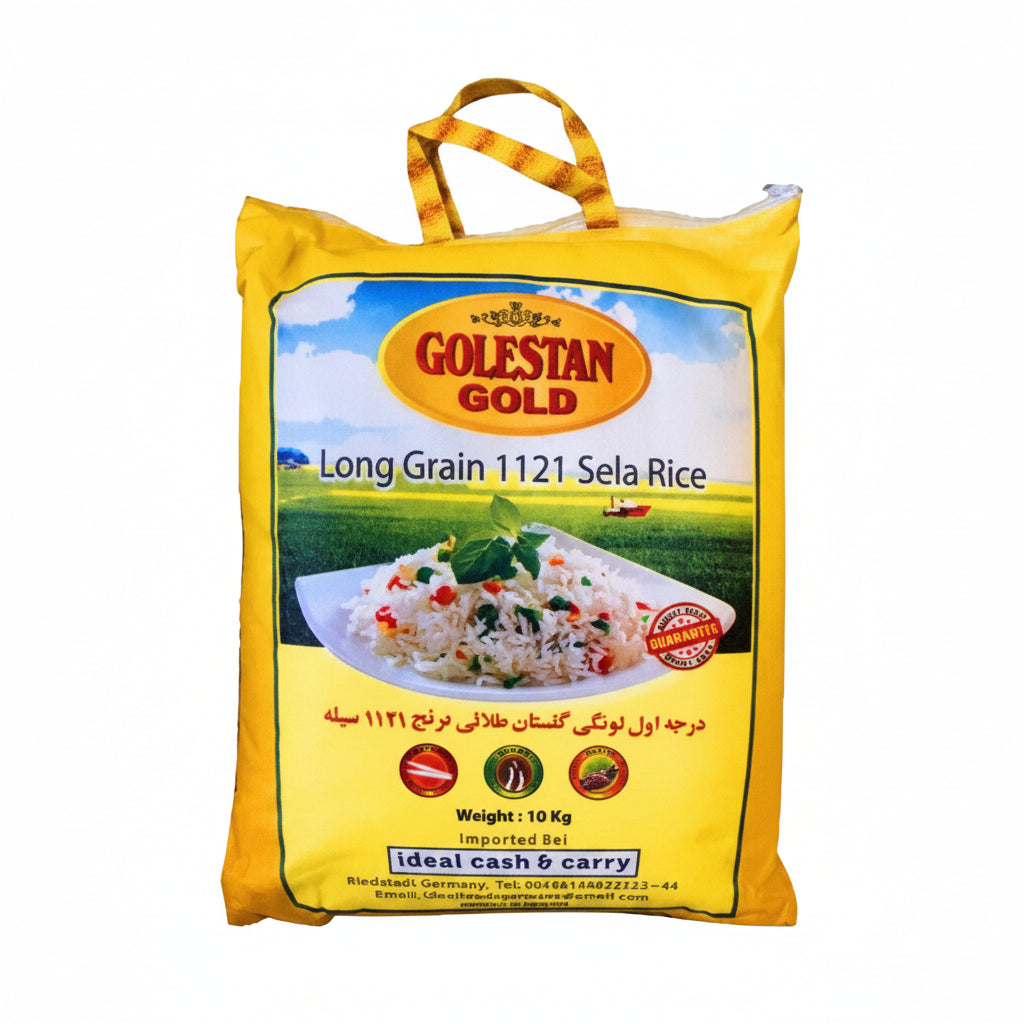 Golistan Gold Extra Long 1121 Basmati Sela Rice 10kg