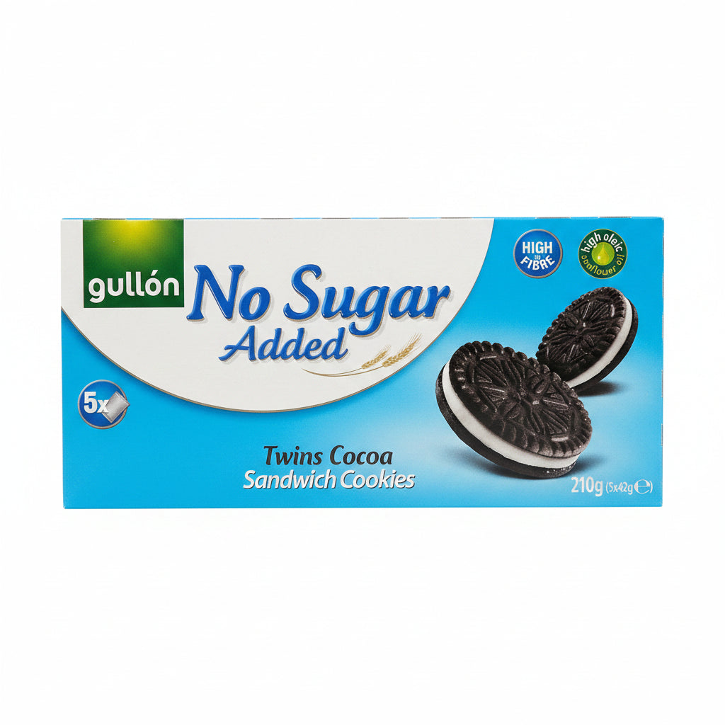 Gullon Twins Cocoa Sandwich Cookies (Sugar Free) 210g