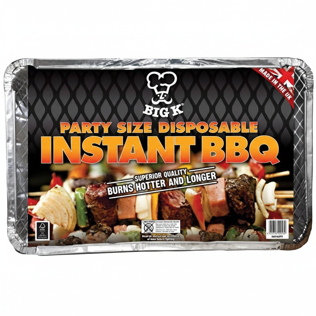 Party Size Instant BBQ Superior Quality Burns Hotter And Longer