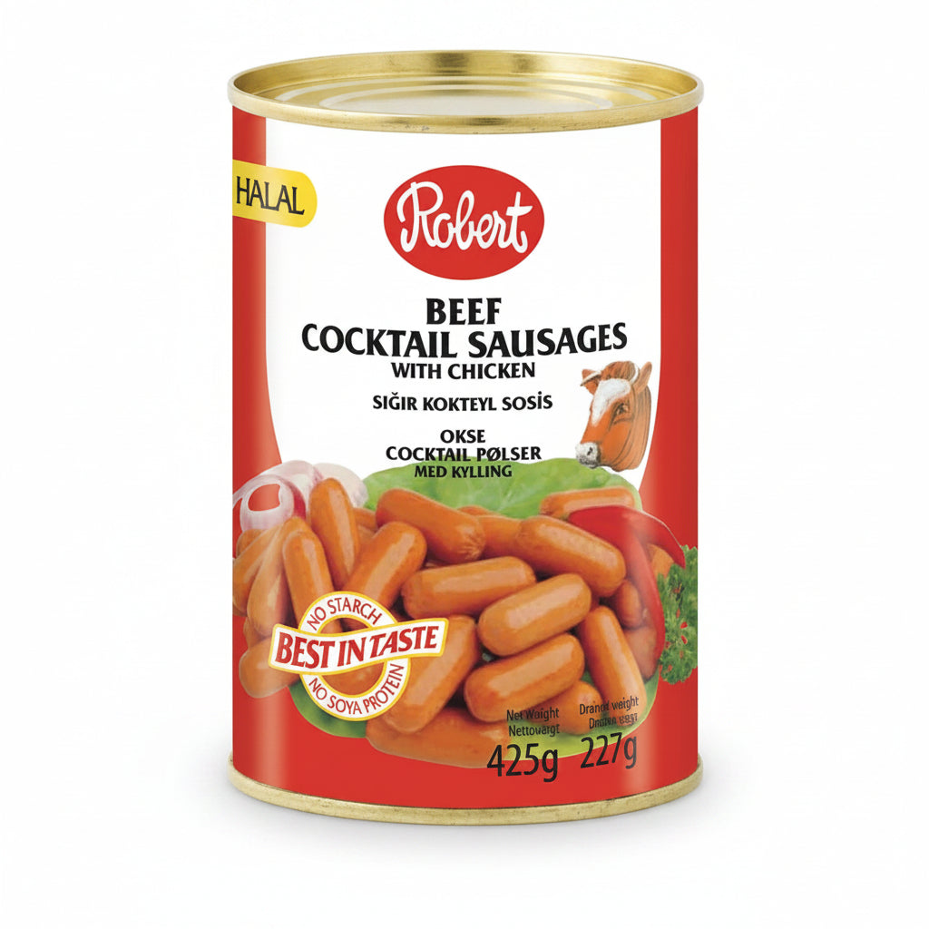 Robert Beef Sausages With Chicken 425g