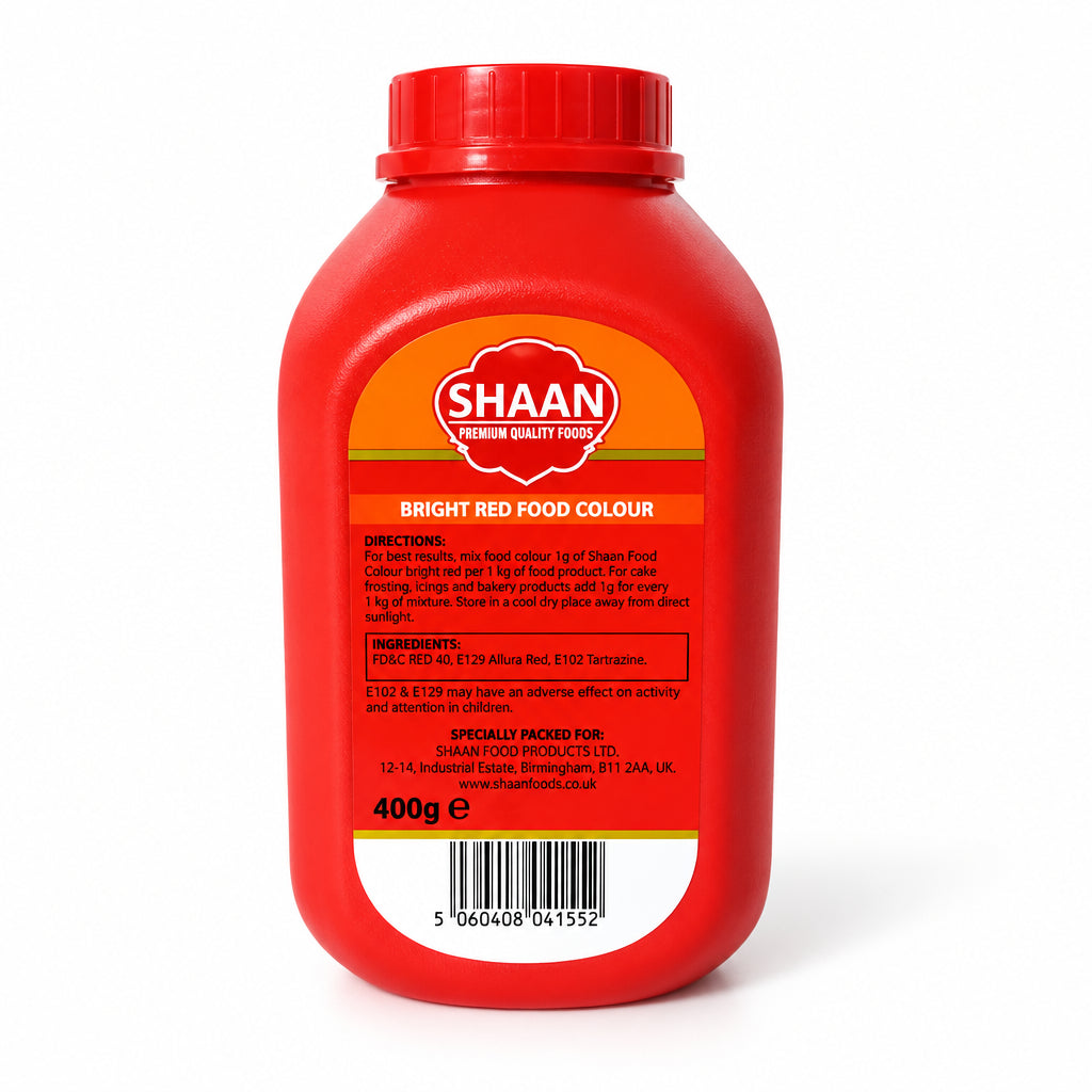 Shaan Bright Red Food Colour 400g