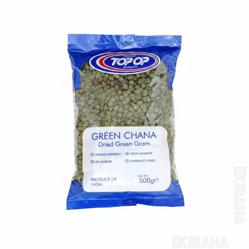 Top op Green Chana (Green Chick Peas) 500g