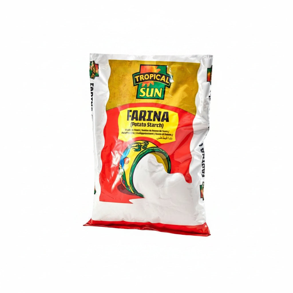 Tropical Sun Farina Potato Starch package on a white background