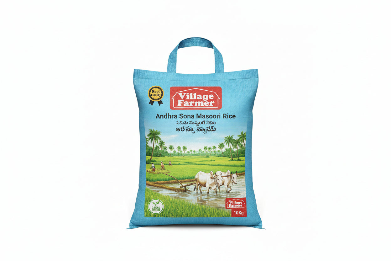 Village Farmer Andhra Sonna Masoori Rice 10kg
