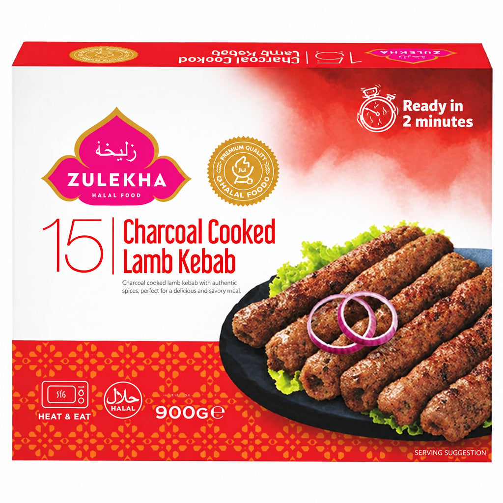 Zulekha Charcoal Cooked Lamb Kebab 900g