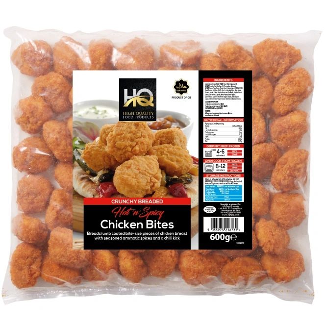 Hq Hot N Spicy Chicken Bites 600g