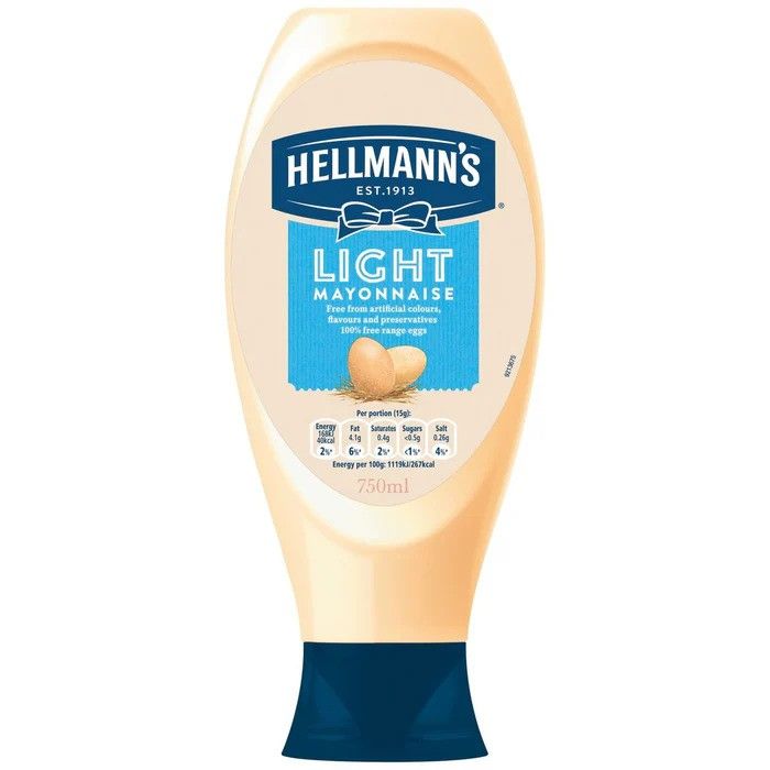 Hellmann's Light Mayonnaise 750ml