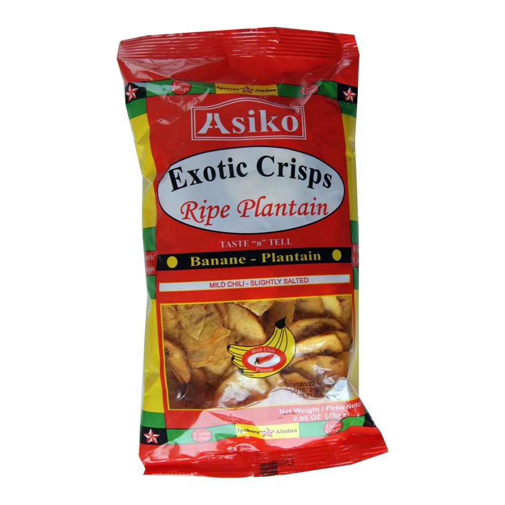 Asiko Exotic Crisps Ripe Plantain 990g