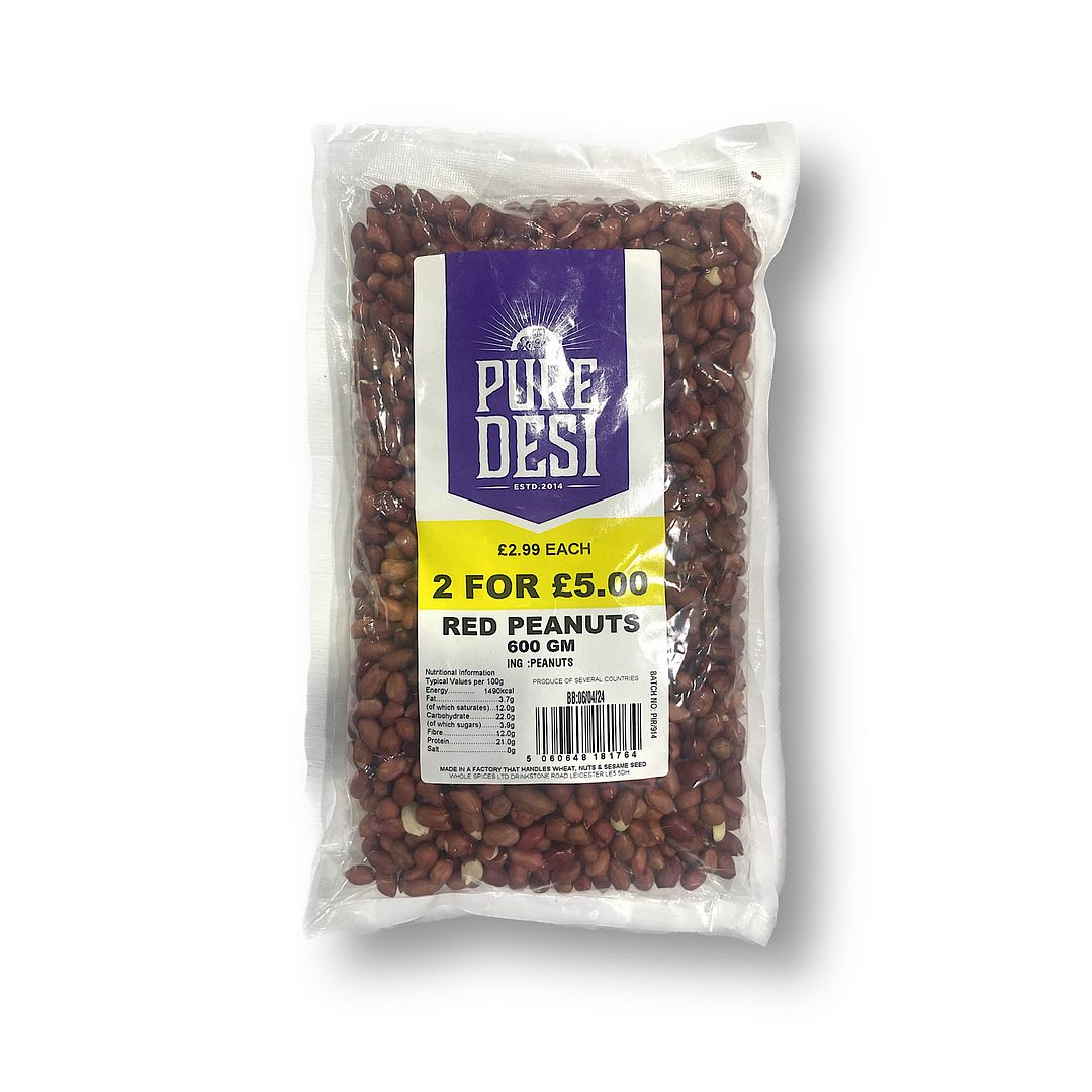 Pure Desi Red Peanuts 500g