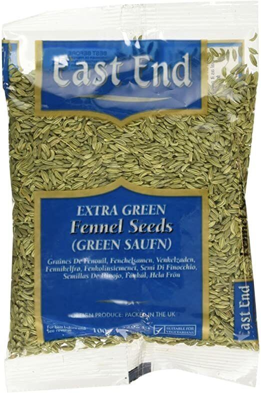 East End Extra Green Fennel Seeds (Green Saunf) 100g
