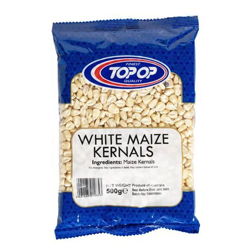Topop Maize Kernals White 500g