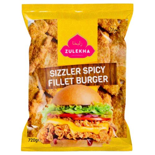 Zulekha Sizzler Spicy Fillet Burger 720g