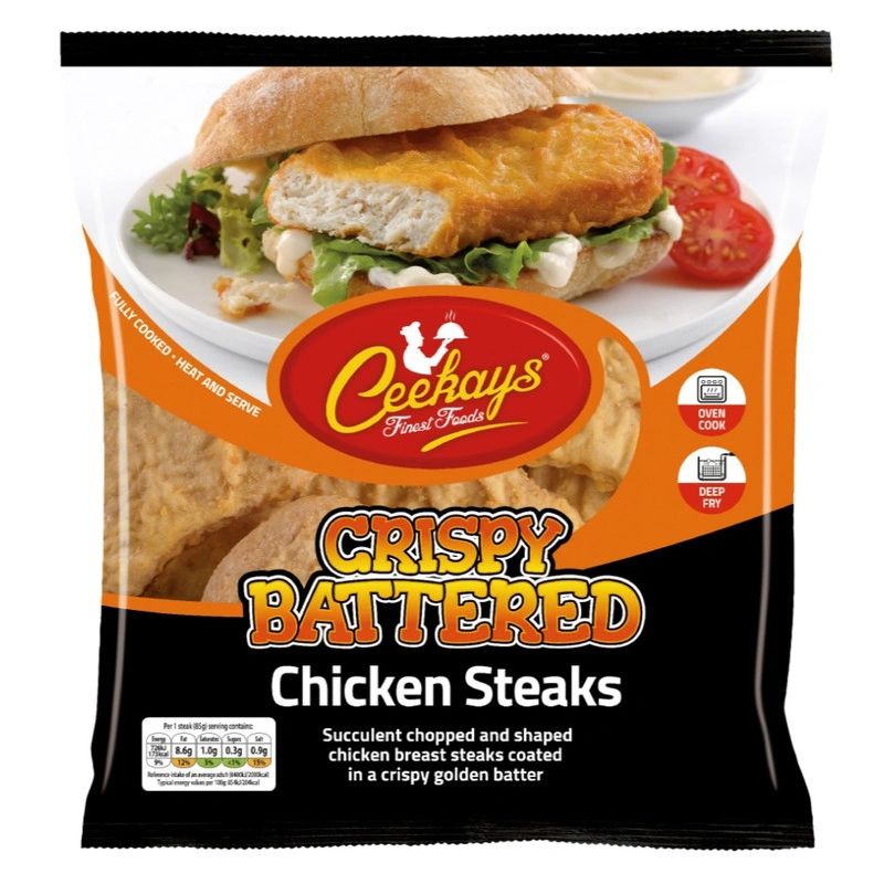 Ceekays Crispy Battered Chicken Steaks 1020g