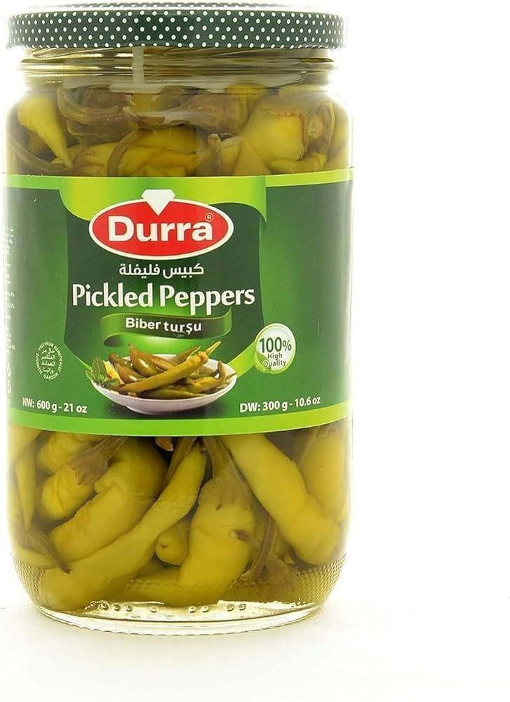 Durra Pickled Peppers Hot 600g
