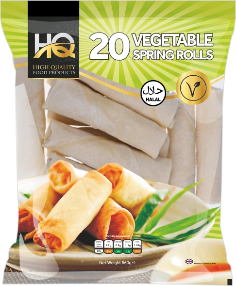 HQ 20 Vegetable Spring Rolls 660g