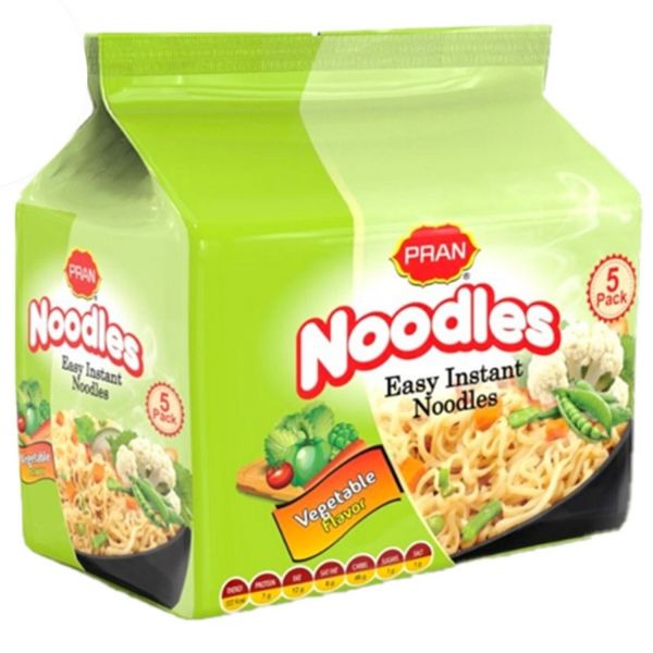 Pran Easy Instant Noodles Vegetable Flavour 350g (5x70g)