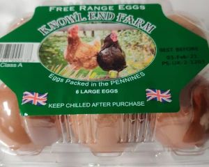Knowl End Farm Free Range Eggs 6 Large eggs