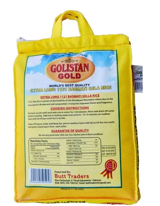 Golistan Gold Extra Long 1121 Basmati Sela Rice 20kg