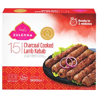 Zulekha Charcoal Cooked Lamb Kebab 900g