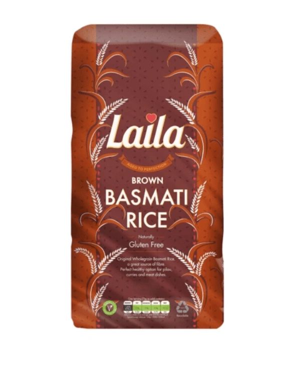 Laila Brown Basmati Rice 1kg