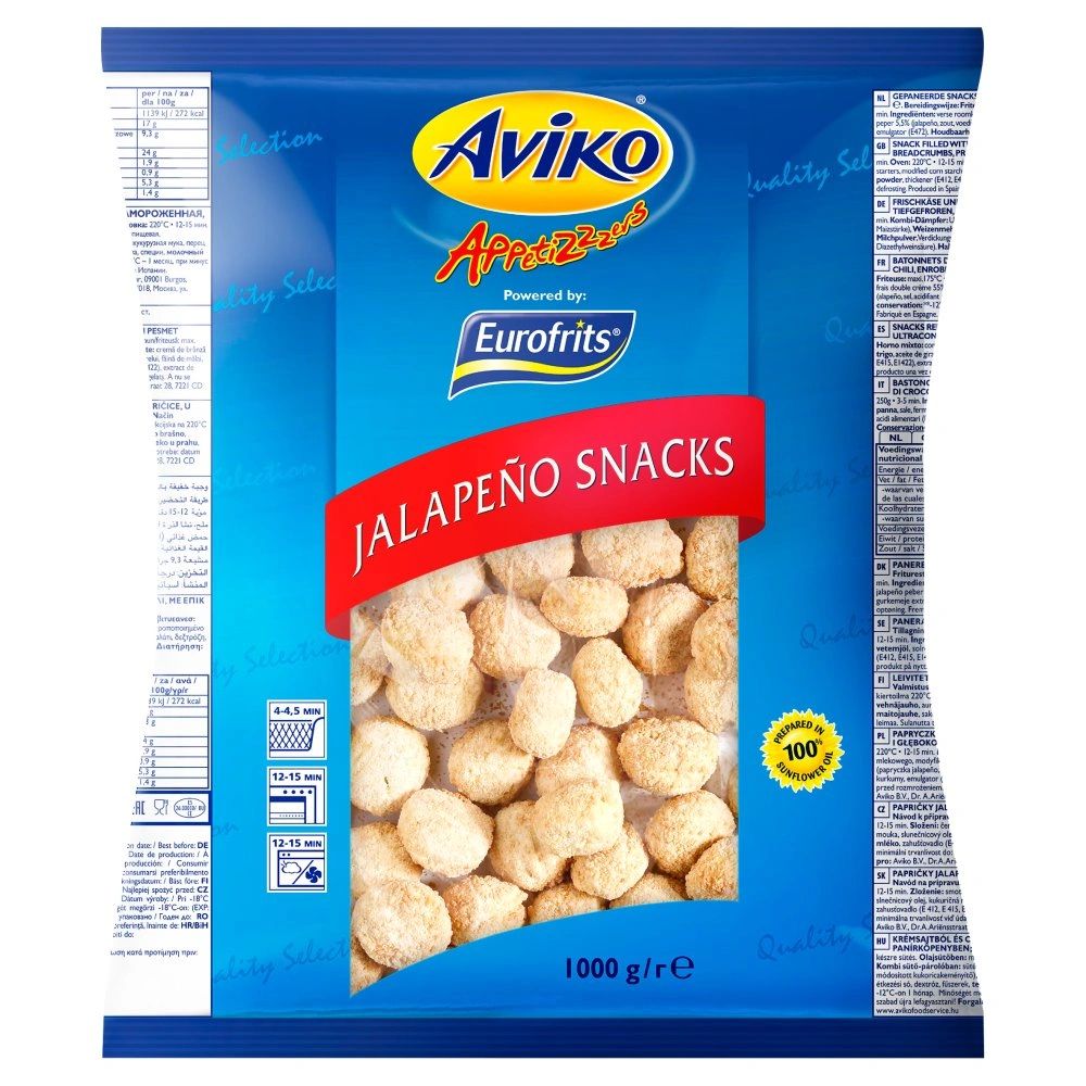 Aviko Creamy Jalapeno Snacks 1000g