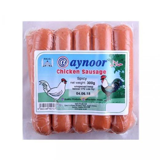 Aynoor Chicken Sausage Spicy 300g