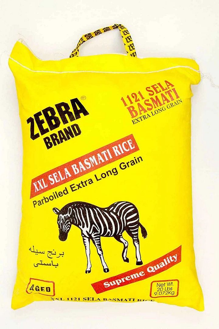 Zebra Brand XXL Sela Basmati Rice Parboiled Extra Long Grain 10kg